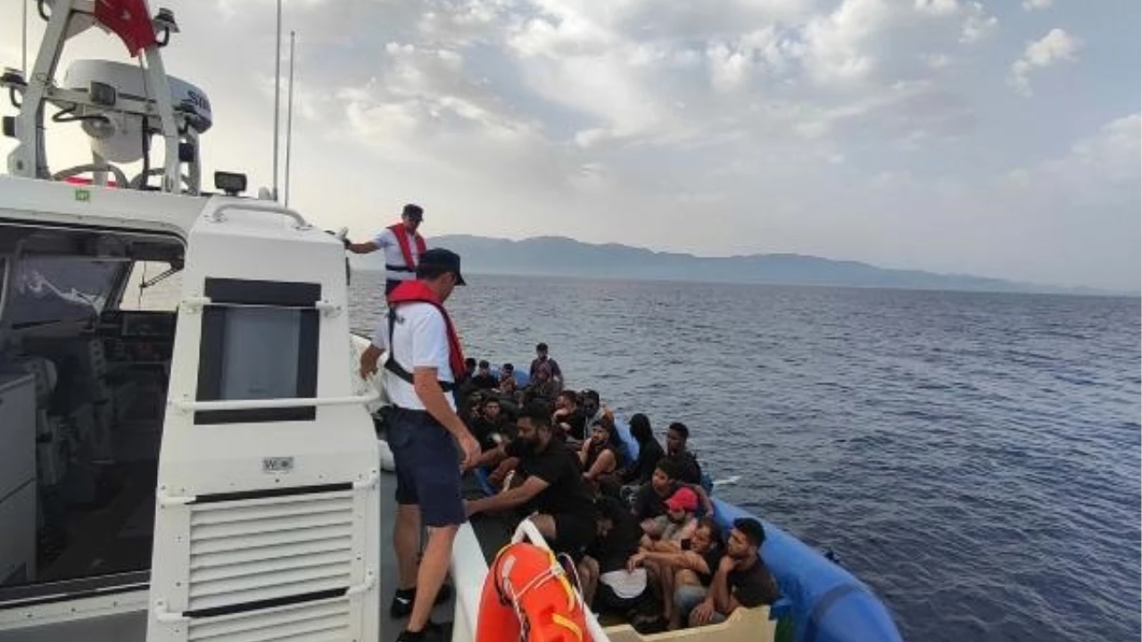 Bodrum'da 34 kaçak göçmen yakalandı, 30 kaçak göçmen kurtarıldı