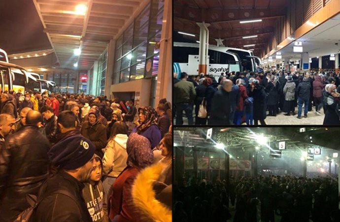 Türkiye’de akılalmaz salgın ihmali! Asker uğurlamak için otogara akın ettiler