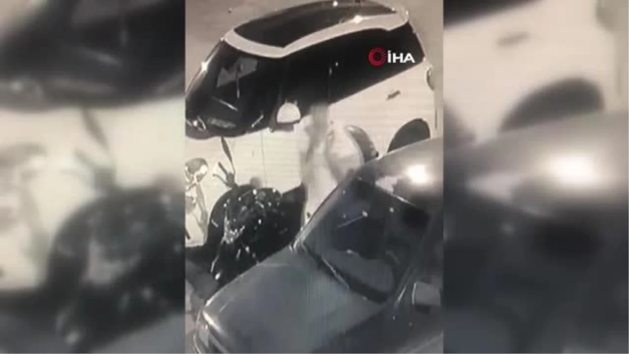 Başkentte motosiklet hırsızlığı güvenlik kamerasında