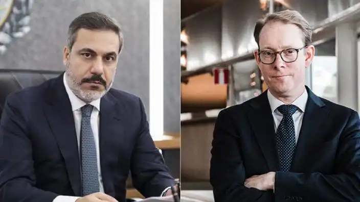 Fidan, İsveçli mevkidaşı ile görüştü