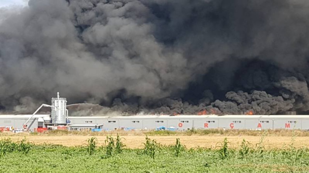 Bursa'da fabrika yangını