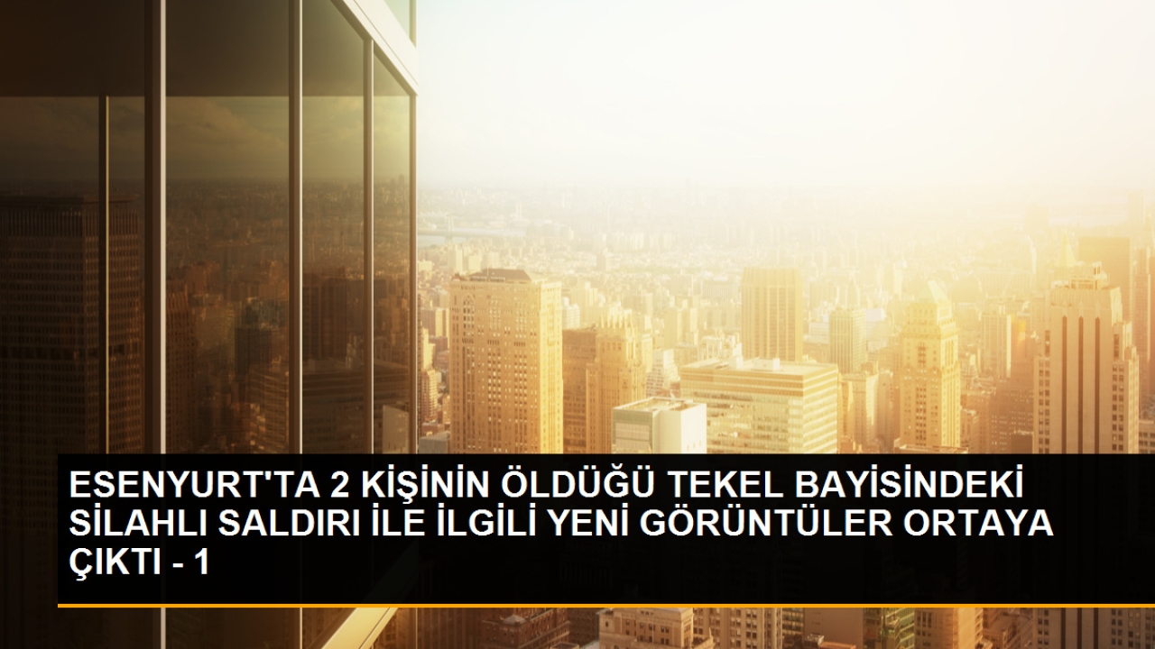 Esneyurt'ta Tekel Bayiine Silahlı Saldırı: 2 Ölü