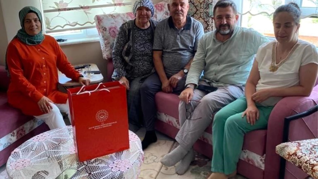 Kıbrıs gazisine ziyaret