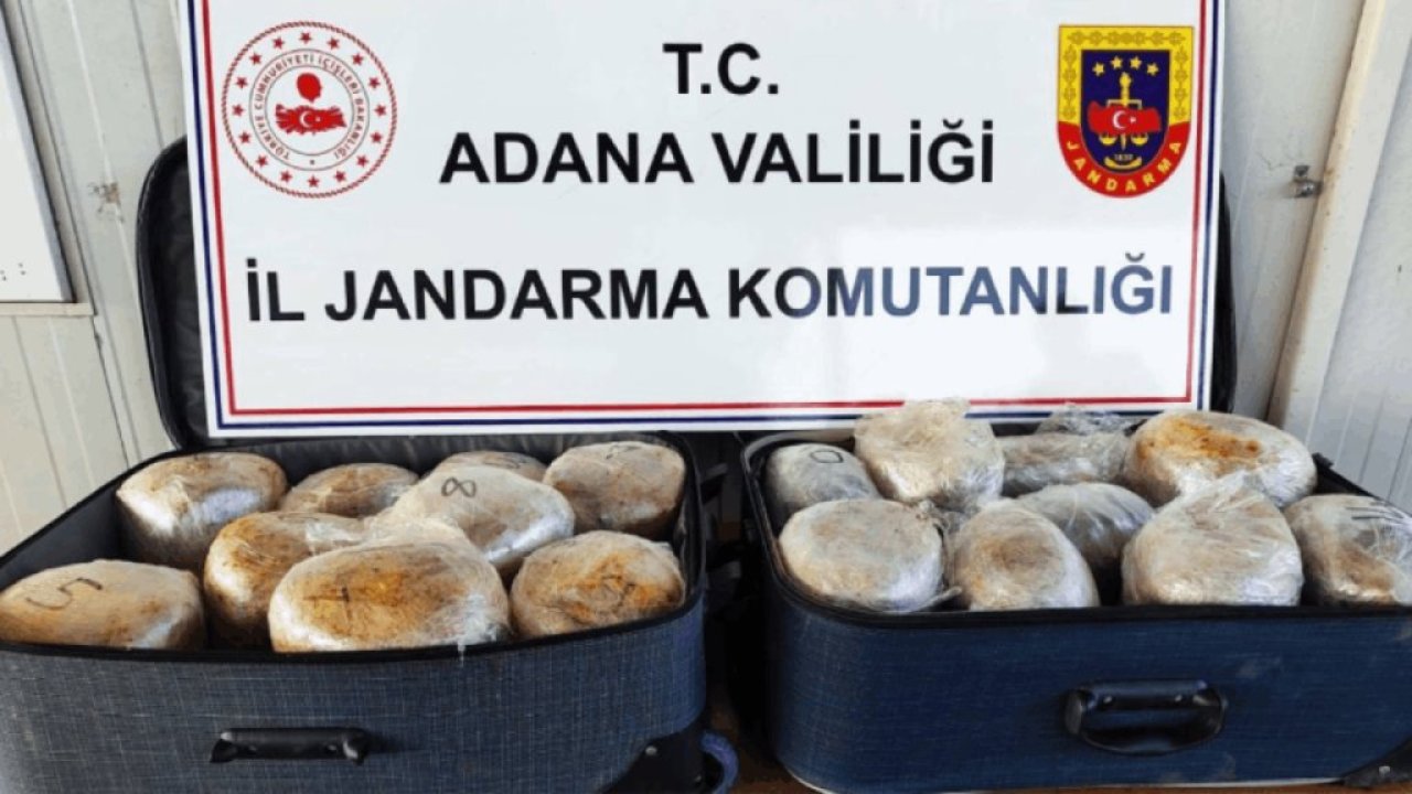 Adana'da 20 kilo 160 gram esrar ele geçirildi