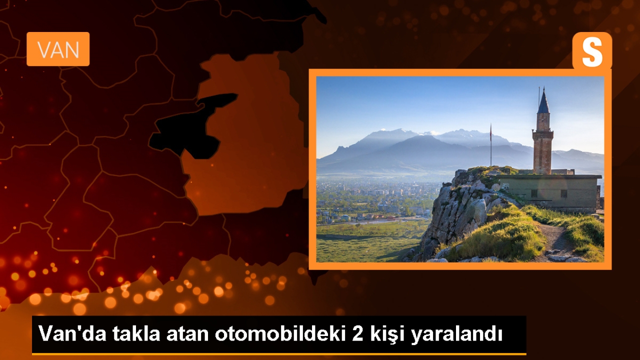 Van'ın Edremit ilçesinde otomobil takla attı, 2 kişi yaralandı
