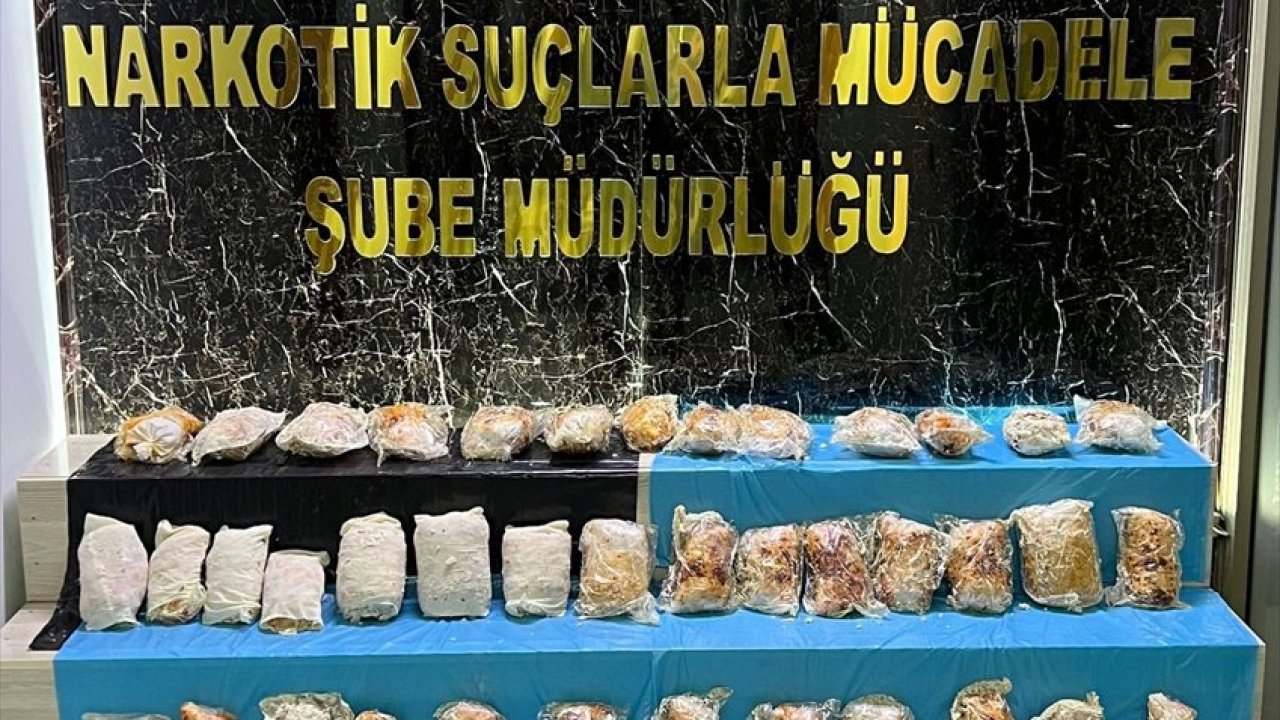 Bitlis'te peynir bidonlarında 9 kilo 317 gram esrar ele geçirildi