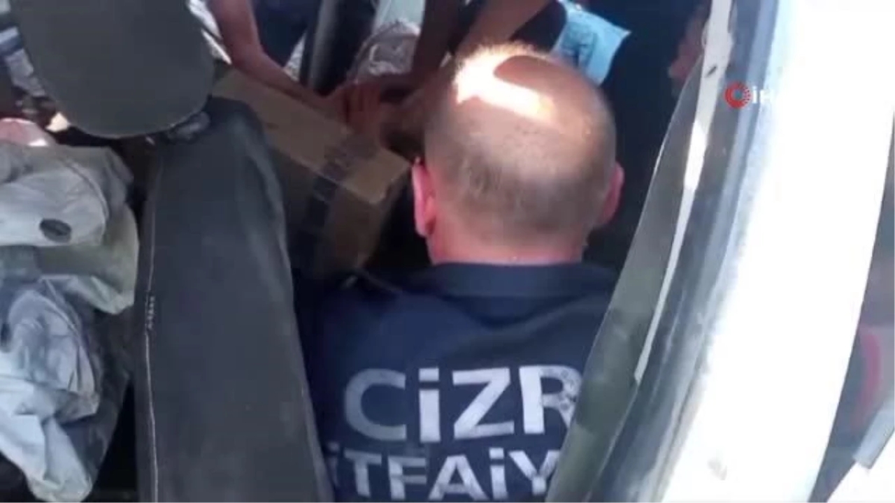 Cizre'de otomobil takla attı: 1 yaralı