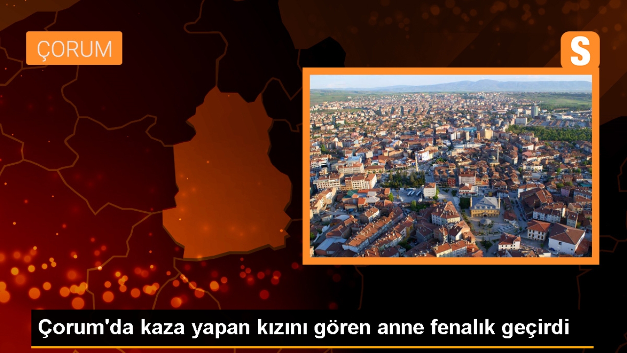 Çorum'da otomobilin elektrik direğine çarptığı kazada sürücü yaralandı
