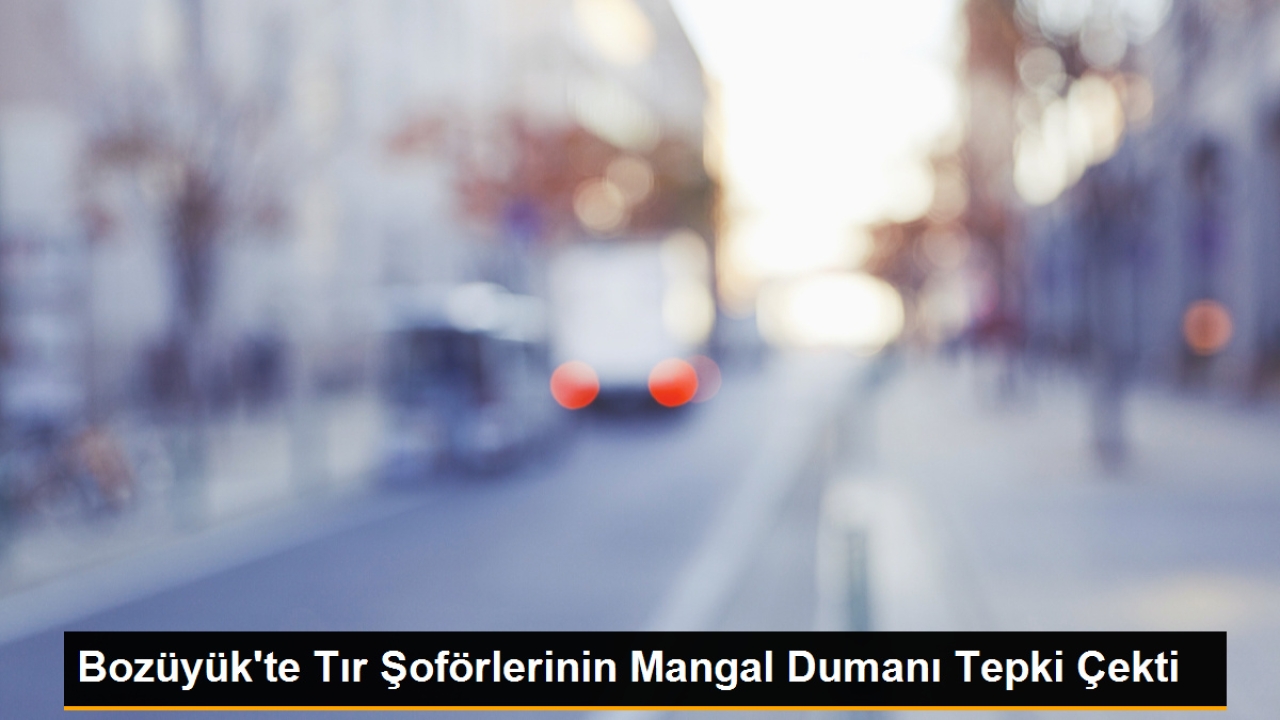 Bozüyük'te Tır Şoförlerinin Mangal Keyfi Mahalle Sakinlerini Rahatsız Etti