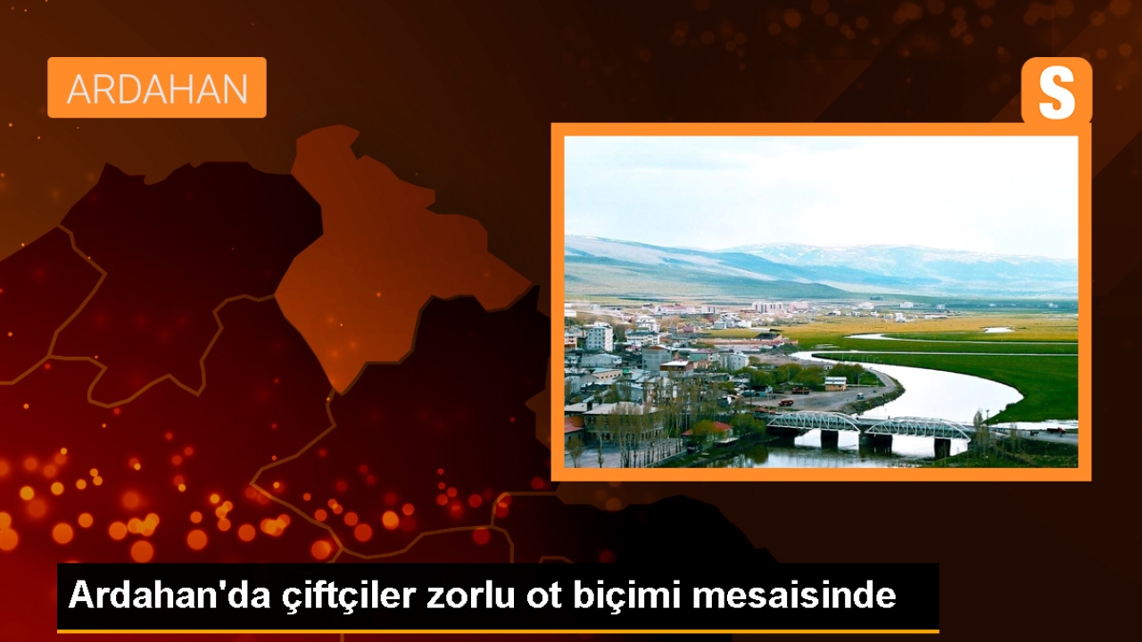 Ardahan'da çiftçiler kış hazırlığı için ot biçme mesaisine başladı
