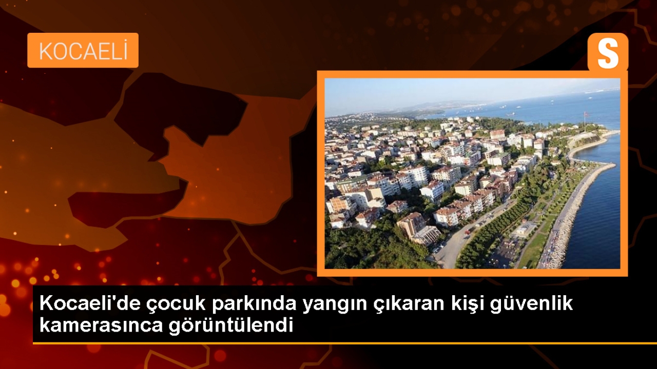 Çayırova'da çocuk parkında çıkan yangına sebep olan kişi aranıyor