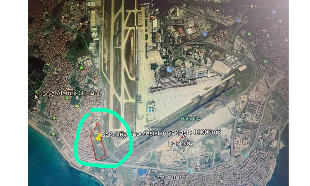 Hastane Atatürk Havalimanı'na değil spor sahasının üstüne yapılıyor