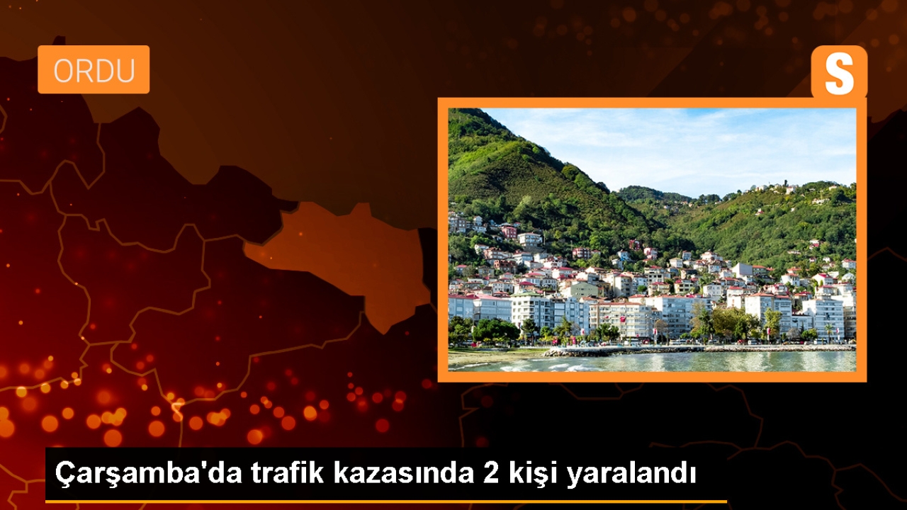 Samsun'da İki Otomobil Çarpıştı: 2 Kişi Yaralandı