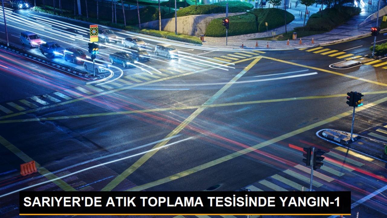 Sarıyer'de atık toplama tesisinde yangın-1