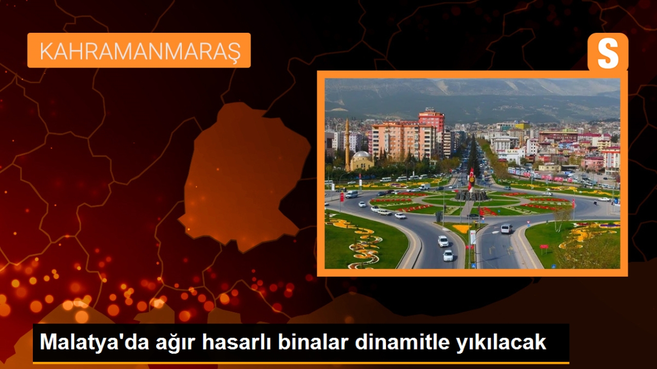 Malatya'da Kahramanmaraş merkezli depremlerde ağır hasar alan Yeşil Evler dinamitle yıkılacak