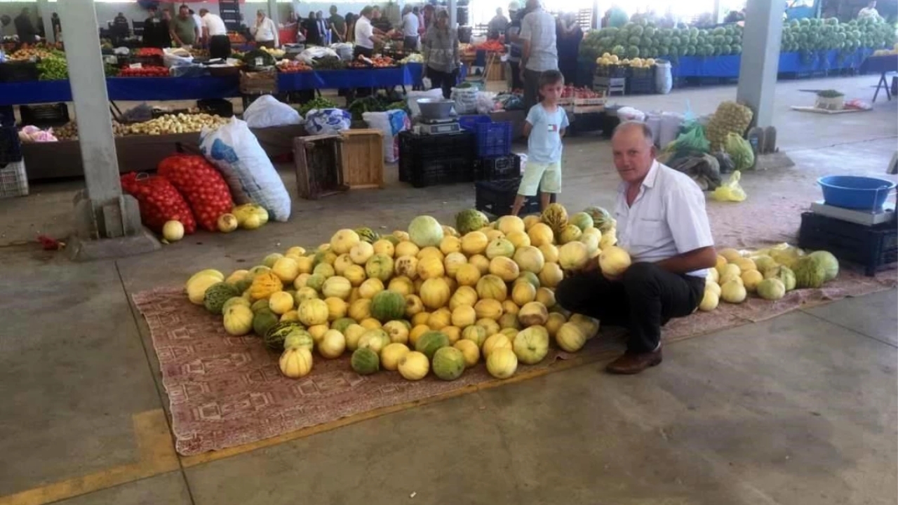 Kütahya'da yerli kavunlar kapışılıyor