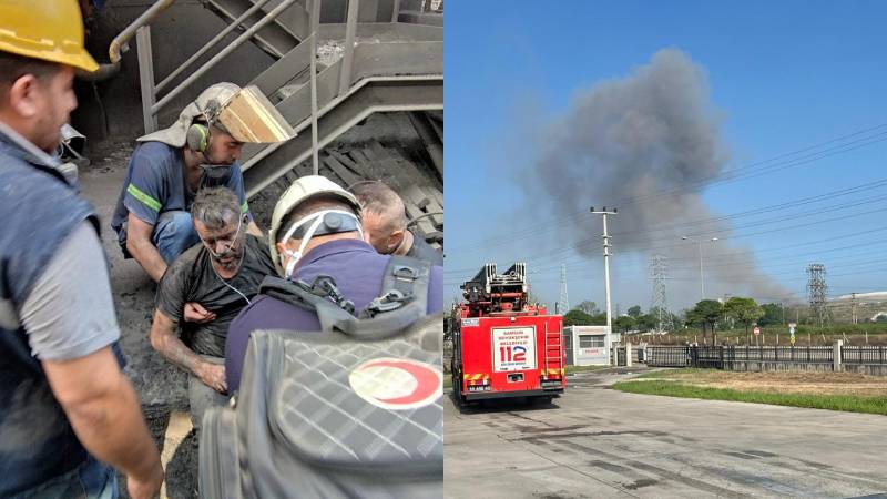 Samsun’da demir çelik fabrikasında patlama: Bir işçi yaralandı