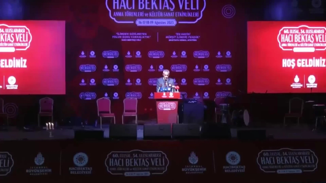 Hacı Bektaşi Veli Anma Törenleri ve Kültür Sanat Etkinlikleri... Alevi Bektaş Federasyonu Başkanı Aslan: 