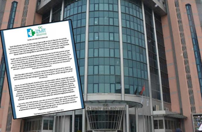 AKP’li belediye CHP’li belediyenin 23 Nisan için astığı Türk Bayrakları’nı indirdi