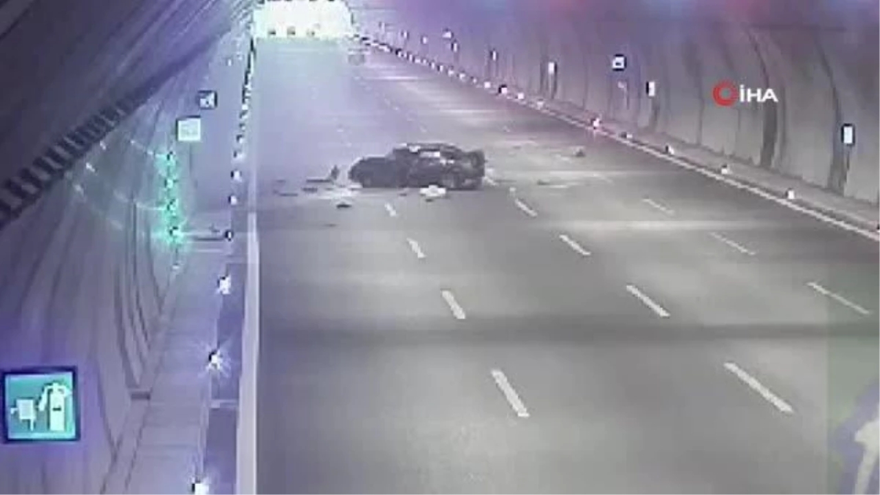 Kuzey Marmara Otoyolu'ndaki kazanın görüntüleri ortaya çıktı
