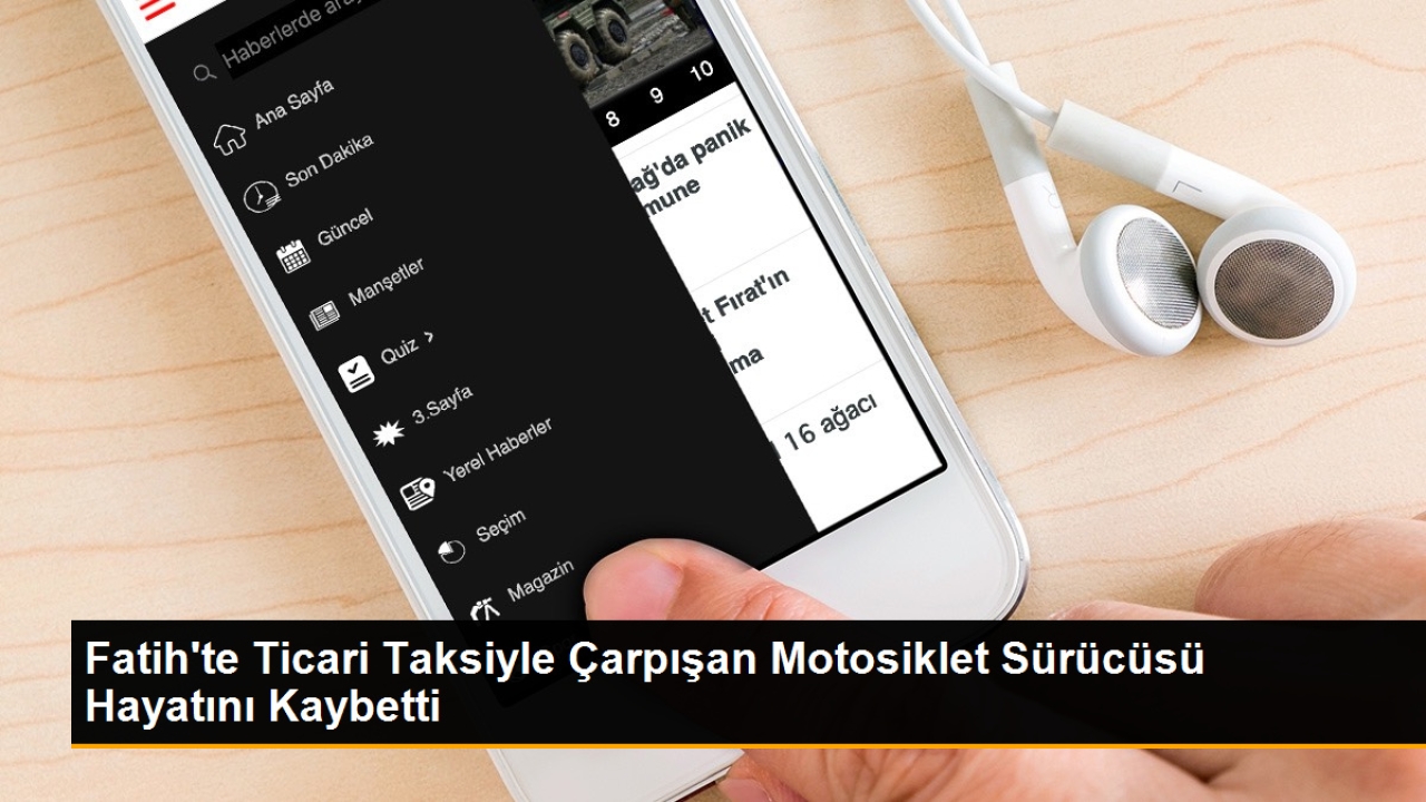 Fatih'te Ticari Taksiyle Çarpışan Motosiklet Sürücüsü Hayatını Kaybetti