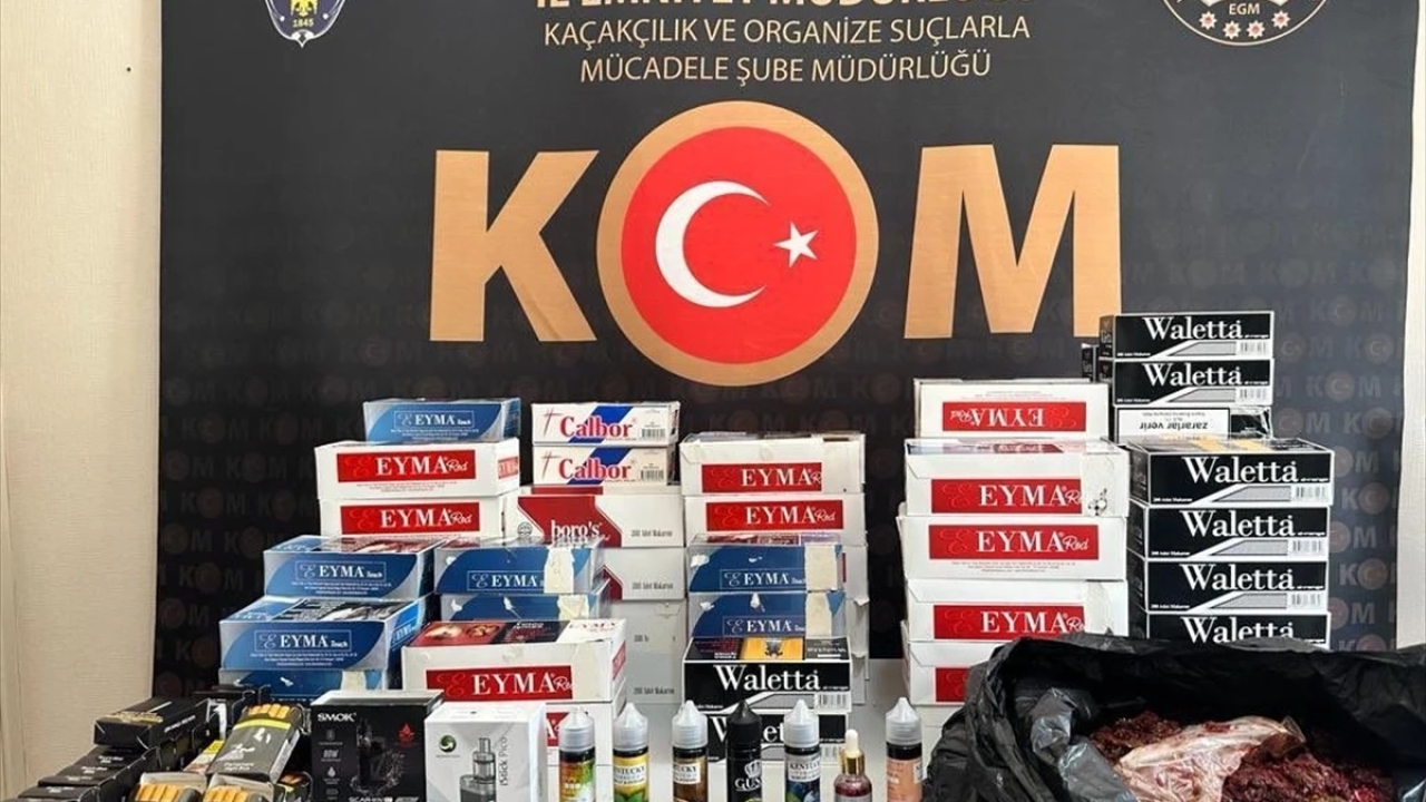 Tunceli'de gümrük kaçağı tütün ve elektronik sigara ele geçirildi