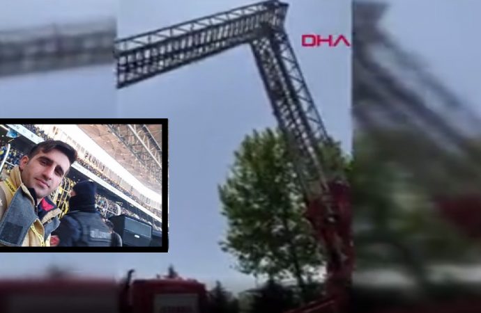 Tatbikat sırasında itfaiye merdiveni kırıldı:1 ölü