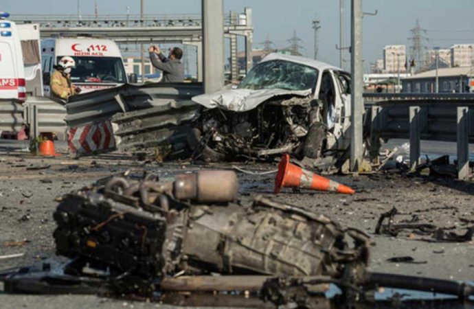 Bomboş İstanbul’da trafik kazası