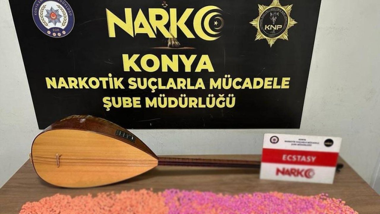 Bağlamanın içinden binlerce uyuşturucu hap çıktı