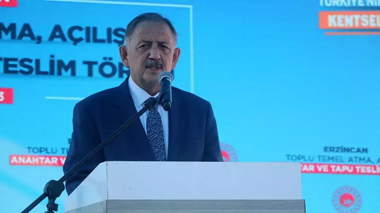 Bakan Özhaseki: Yaşadığımız coğrafyanın durumunu bilerek hareket etmek durumundayız
