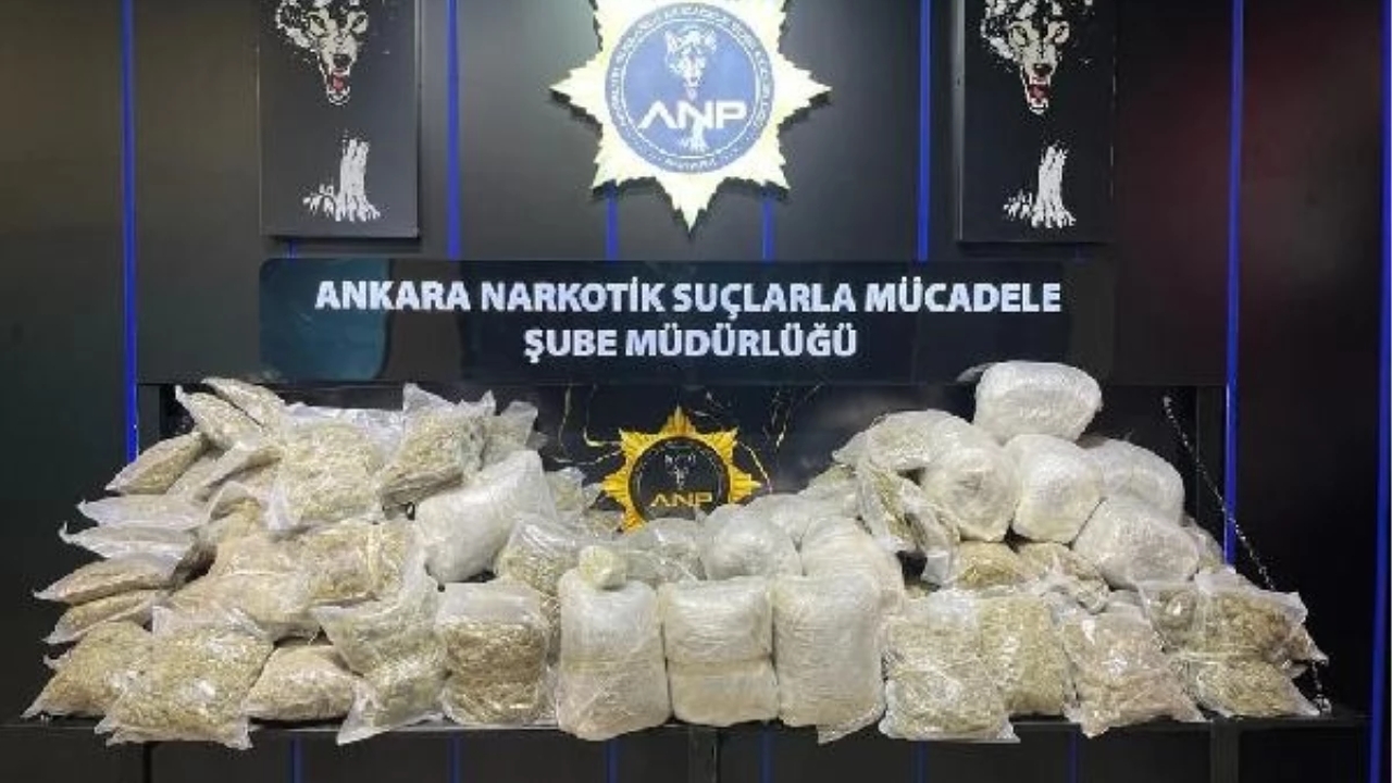 Ankara'da 90 Kilogram Uyuşturucu Ele Geçirildi