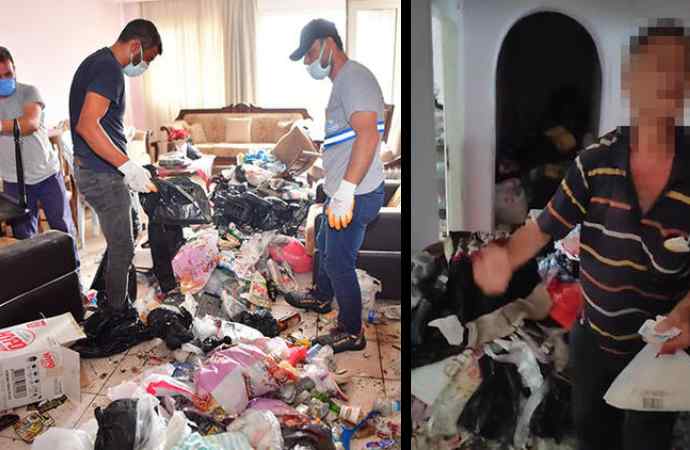 Evinden 20 ton çöp çıkan ev sahibi: BUNLAR YILLARIN EMEĞİ