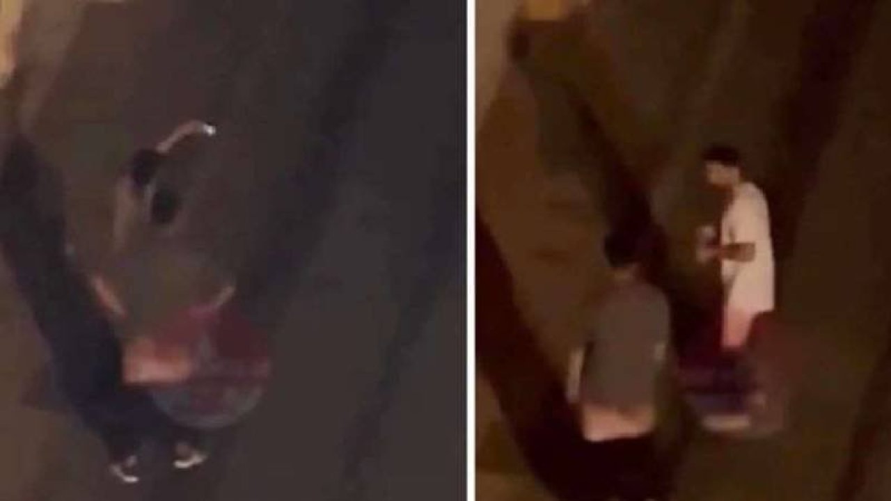 Beyoğlu'nda şortlarını indirip birbirlerinin fotoğrafını çeken iki kişi yakalandı