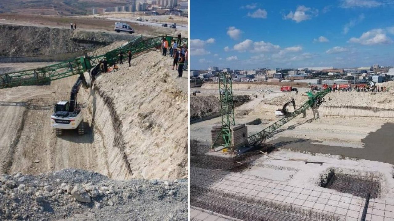 Arnavutköy'de iş cinayeti: Vinç devrilmesi sonucu bir işçi hayatını kaybetti
