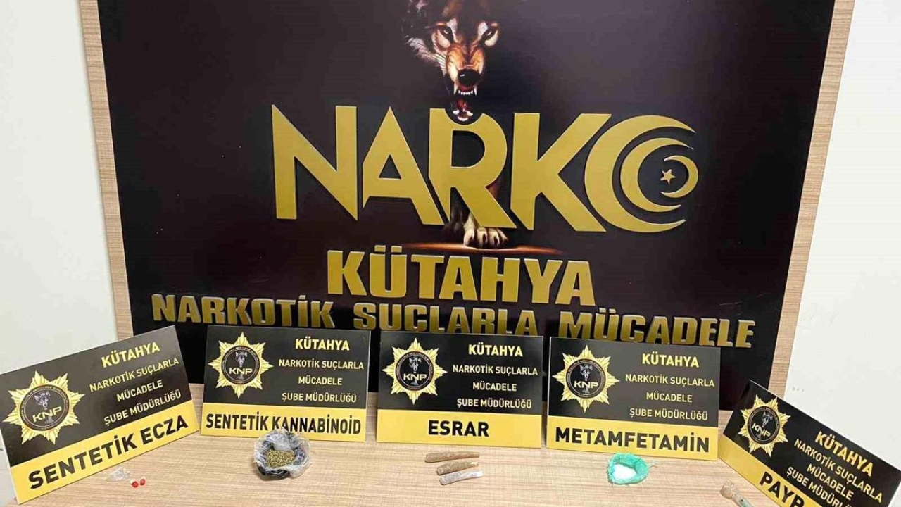 Kütahya'da yolcu otobüsünde uyuşturucu ele geçirildi