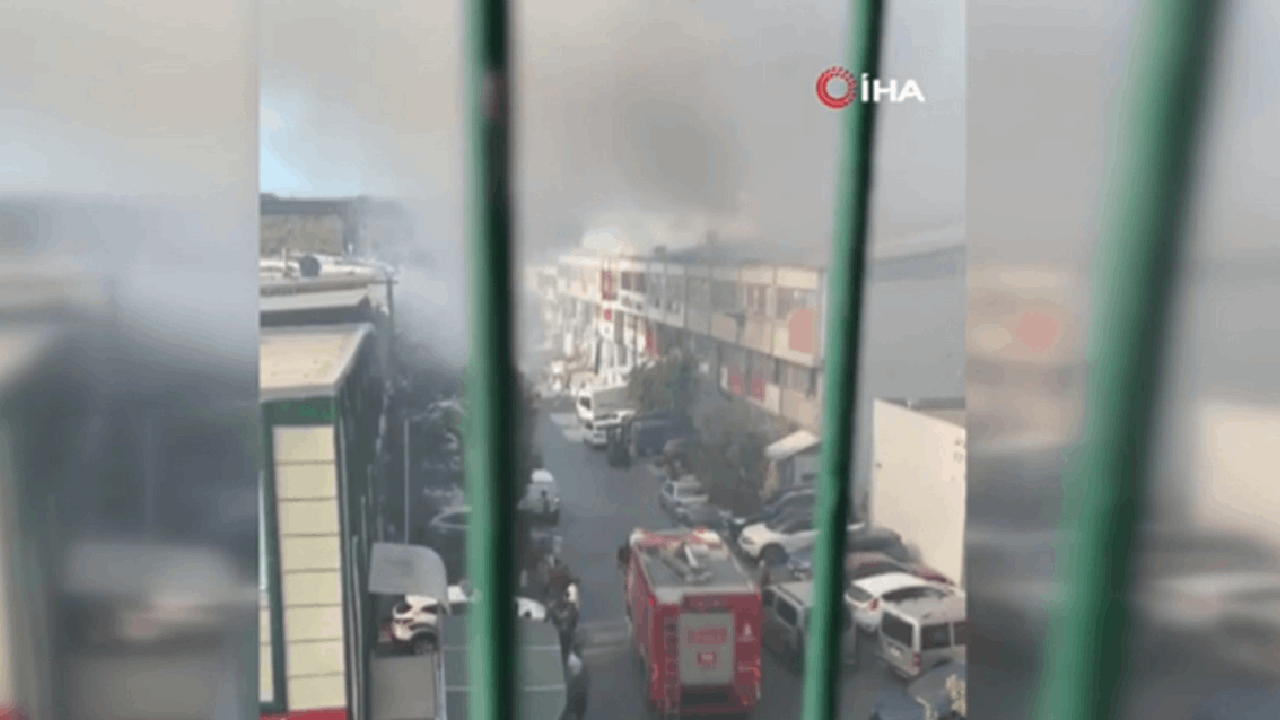 Bağcılar Matbaacılar Sitesi'nde yangın