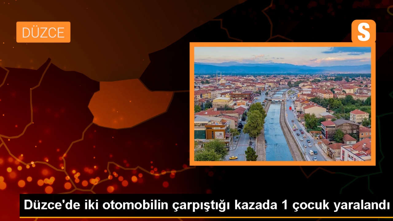 Düzce'de Otomobil Çarpışması: 12 Yaşındaki Çocuk Yaralandı