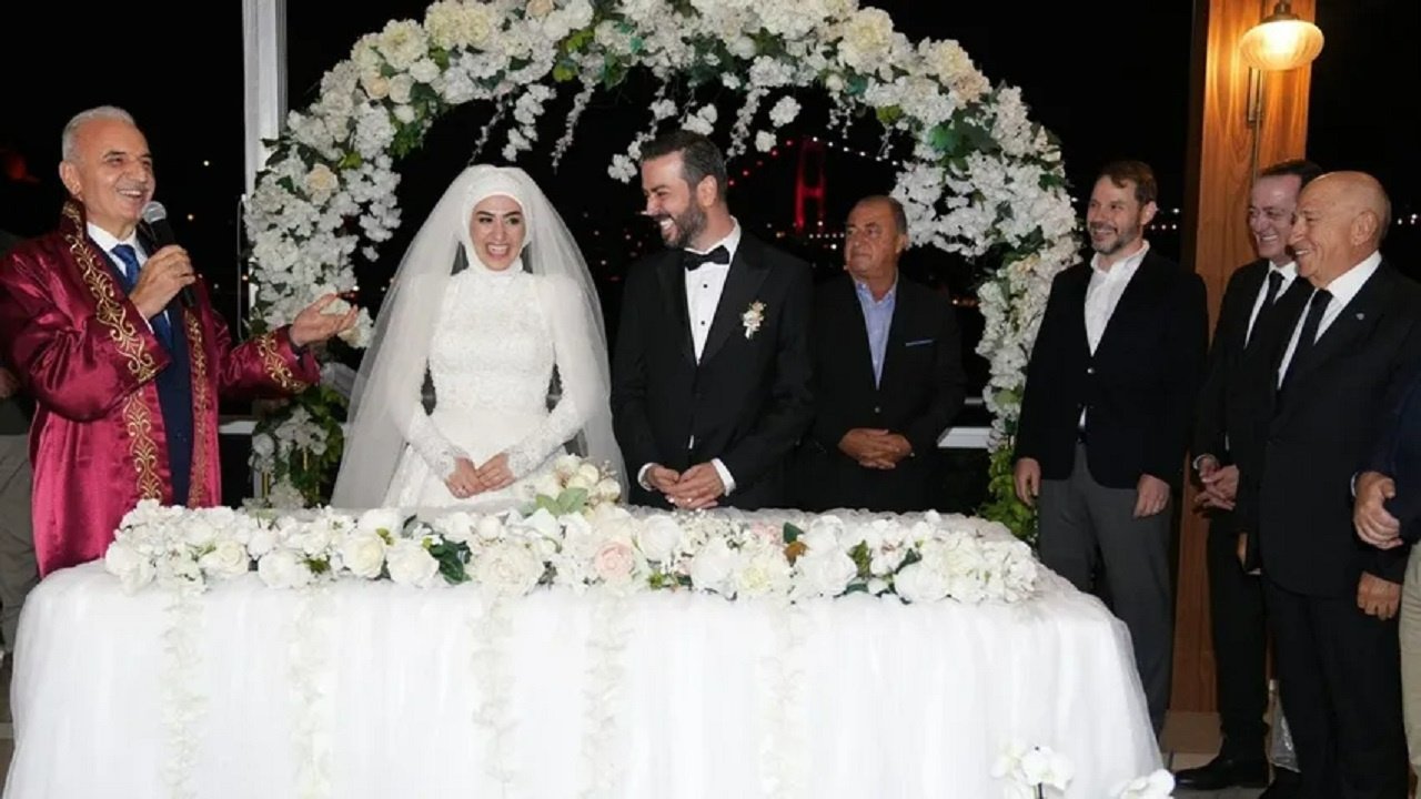 Berat Albayrak, aylar sonra Fatih Terim ile aynı karede görüntülendi: Nikah şahitliği yaptılar