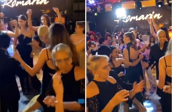 Milli voleybolcu Ayça Aykaç’ın düğününde oyuncu Berkay Ateş ve Melissa Vargas’tan ‘Erik Dalı’ şovu