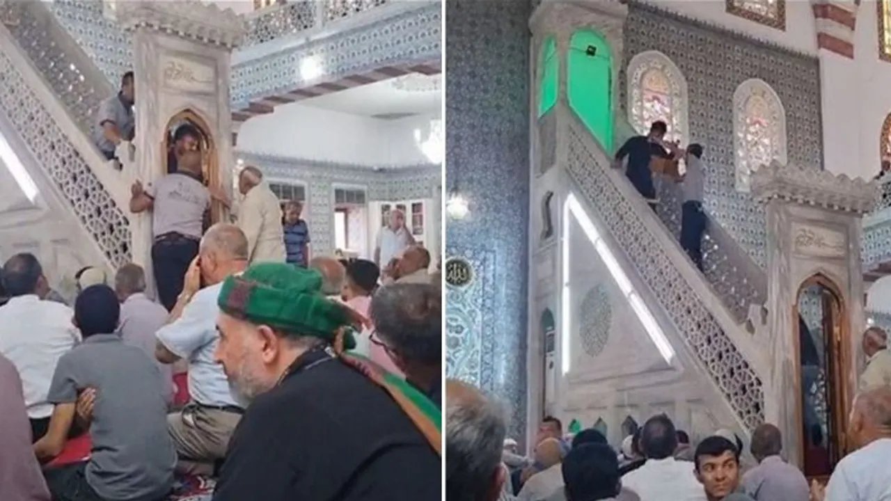 Cuma namazında ‘faiz’ tartışması: Minbere çıktı, vaaz veren imama tepki gösterdi
