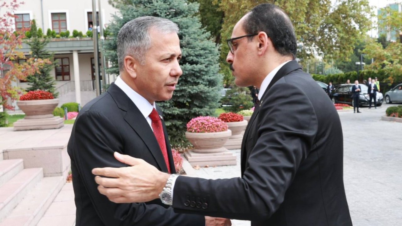 MİT Başkanı İbrahim Kalın'dan, Bakan Yerlikaya'ya 
