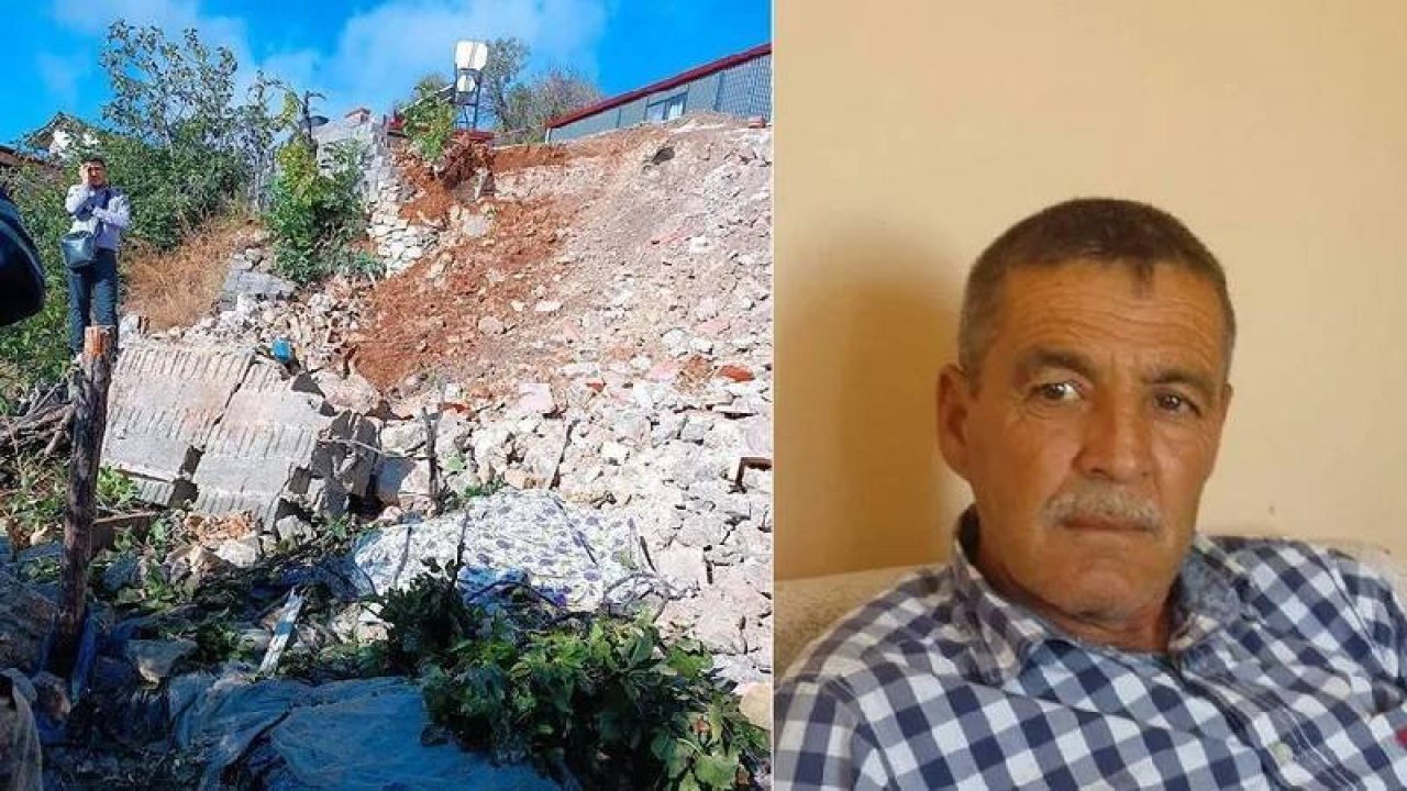 İstinat duvarı, çadırının üzerine çöken depremzede hayatını kaybetti