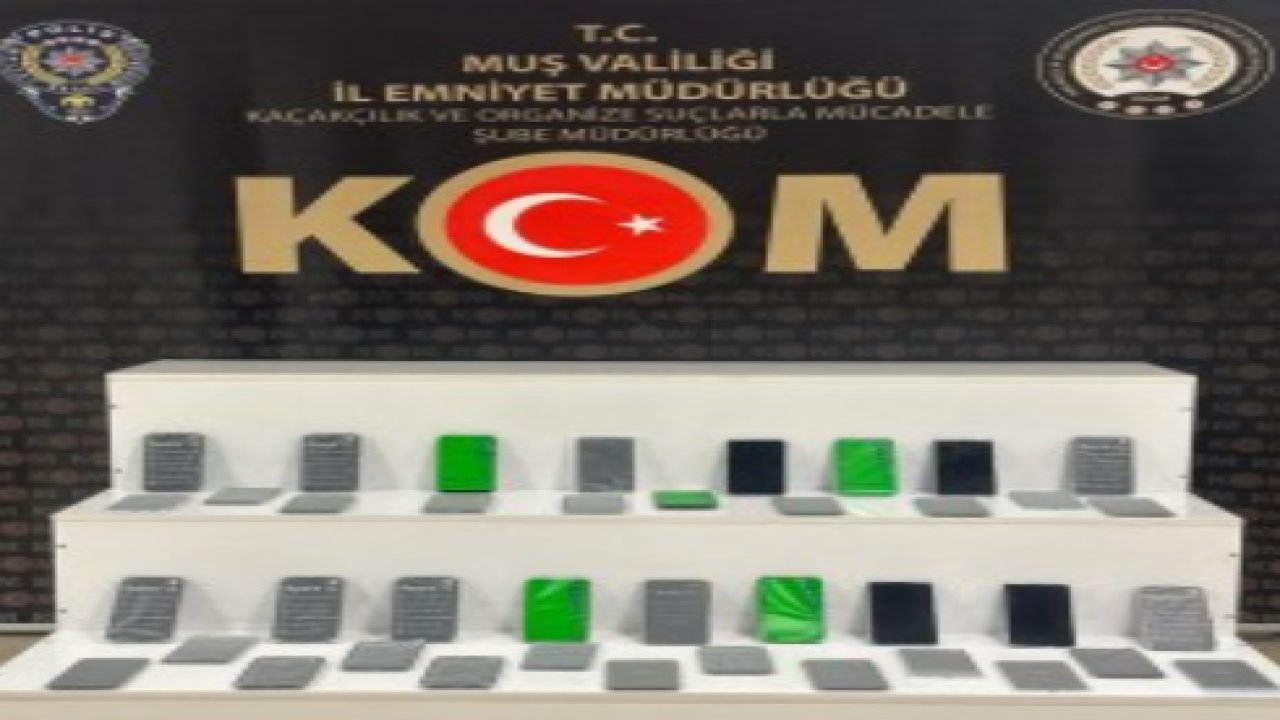 Muş’ta 40 adet gümrük kaçağı cep telefonu ele geçirildi