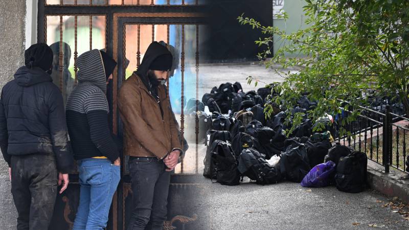 Aynı evde 108 kaçak göçmen yakalandı