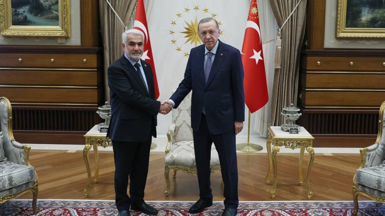 Erdoğan, HÜDA PAR Genel Başkanı Yapıcıoğlu ile görüştü