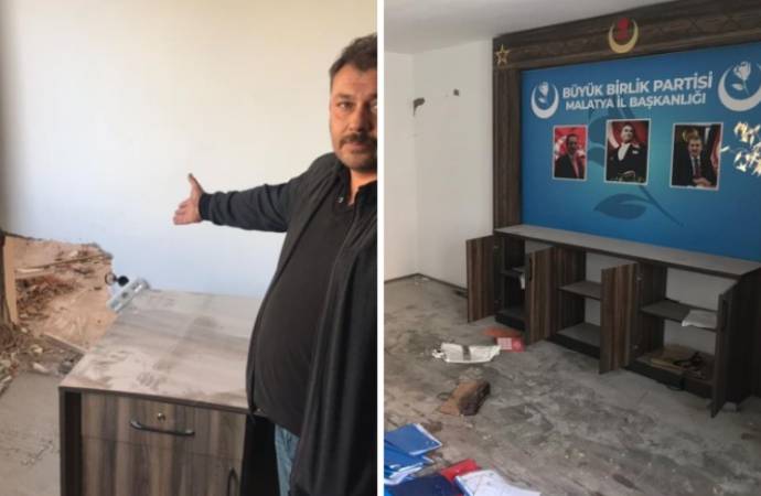 BBP Malatya İl Binası soyuldu