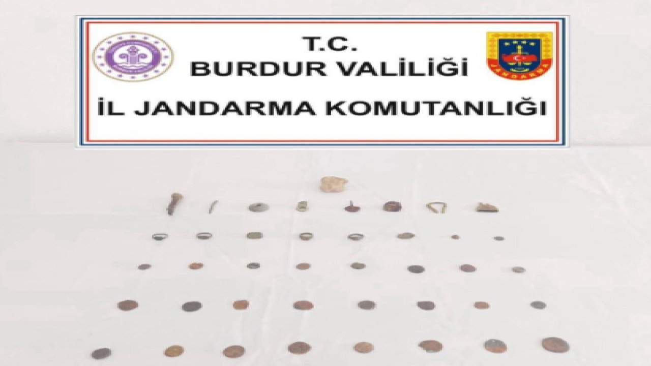 Burdur’da çok sayıda tarihi eser ele geçirildi