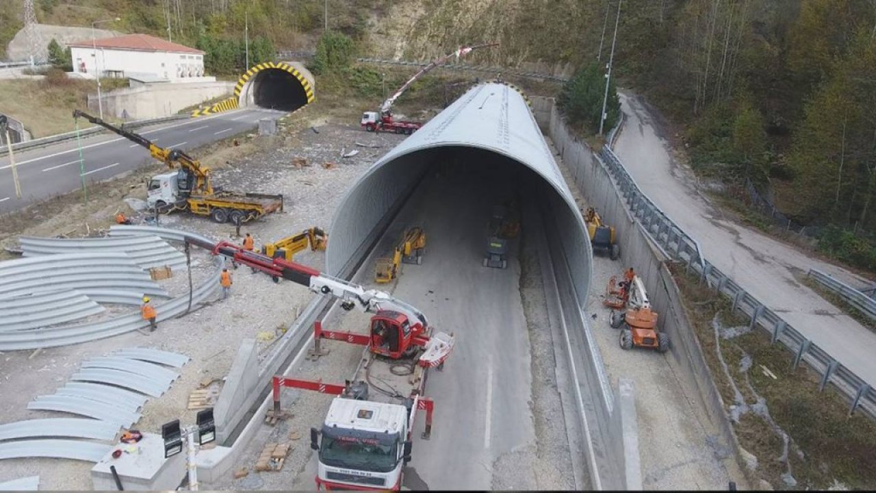 90 metre uzatılan Bolu Dağı Tüneli yarın açılıyor