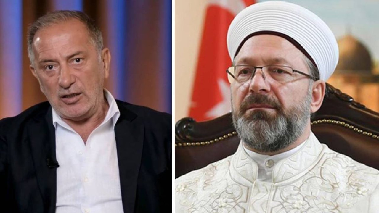 Fatih Altaylı: Ali Erbaş, çok açık biçimde bu toplumu bölmeye, fay hattı yaratmaya çalışmaktadır, ülke için bü
