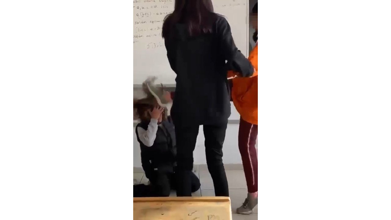 Sınıftaki şiddete adli ve idari işlem başlatıldı